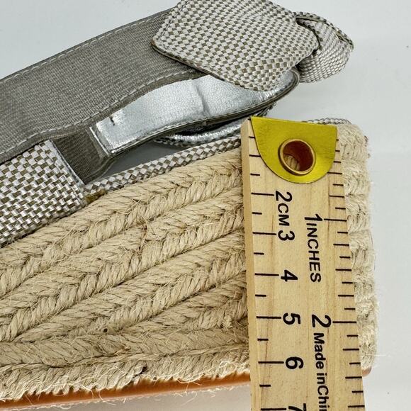 Ralph Lauren Helma Slingback Wedge Espadrilles Size 8.5 Coastal - Picture 9 of 9